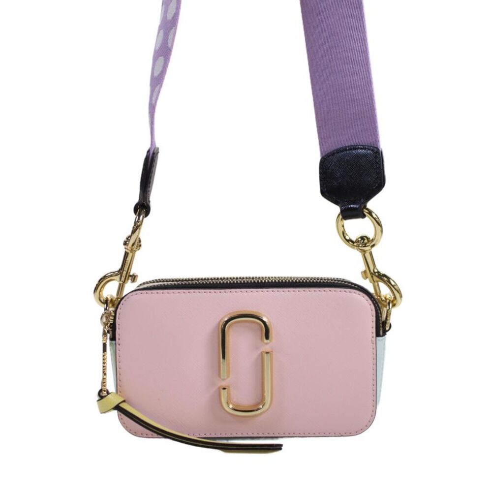 Marc Jacobs Womens Leather Colorblock Snapshot Shoulder Bag Multicolor